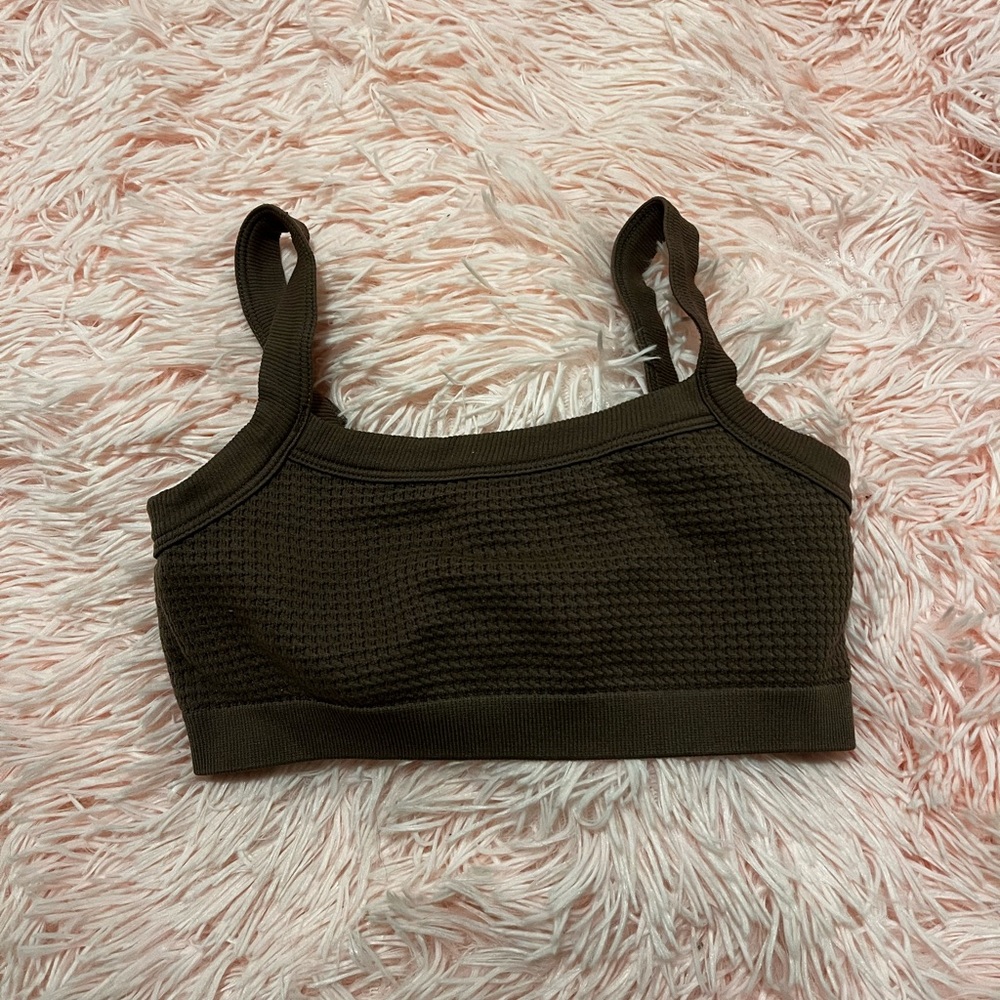 Brown bralette top